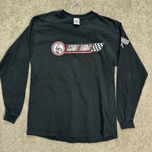 Delta Pro Weight Other - Delta Pro Weight Scorpions Racing Shirt Mens L Black Long Sleeve Graphic Tee